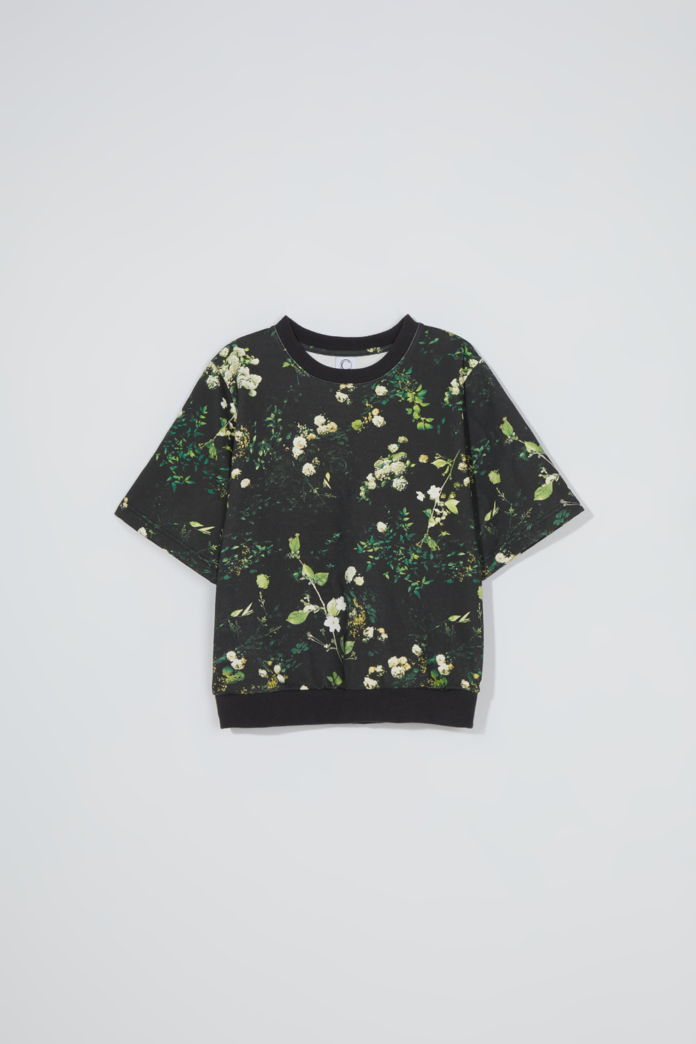 Flower print sweatshirt_green