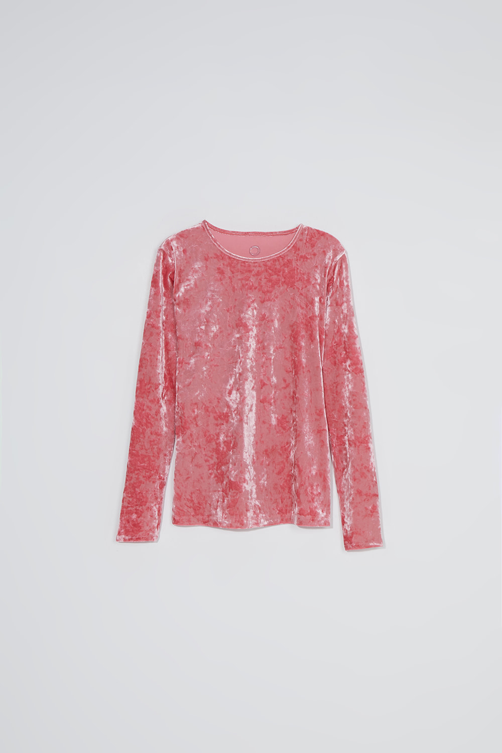 Velvet round t-shirt_pink